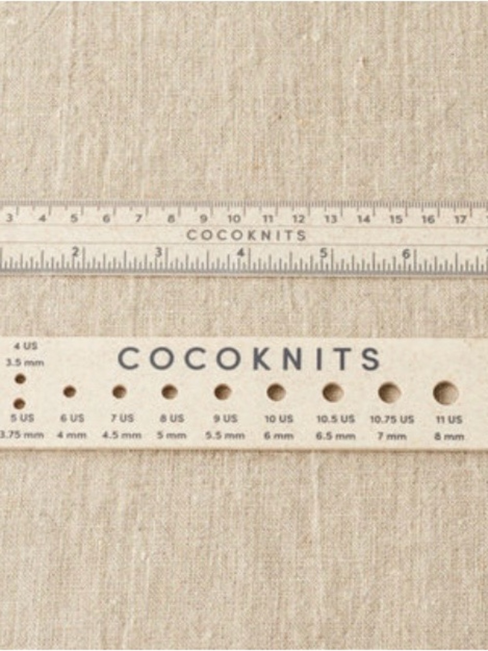 Natural Beige Needle Gauge & Ruler